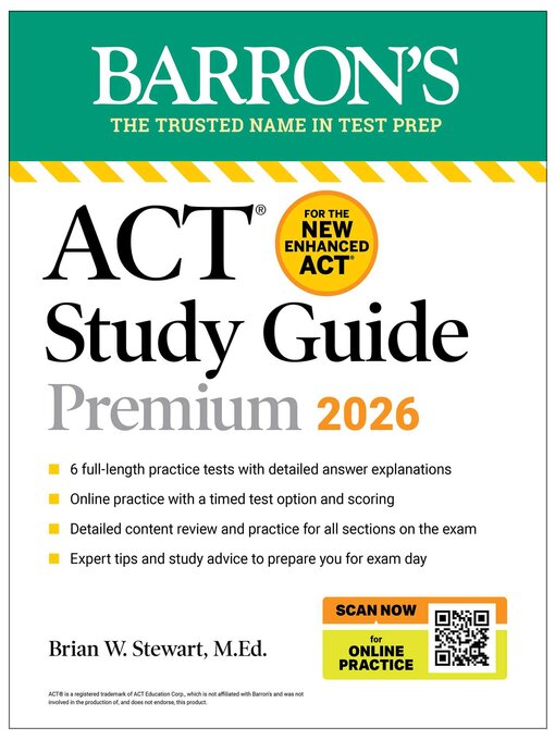 Title details for ACT Study Guide Premium, 2026 by Brian Stewart - Available